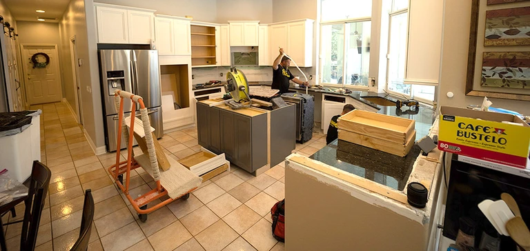 Cabinets and countertops strip photo 5